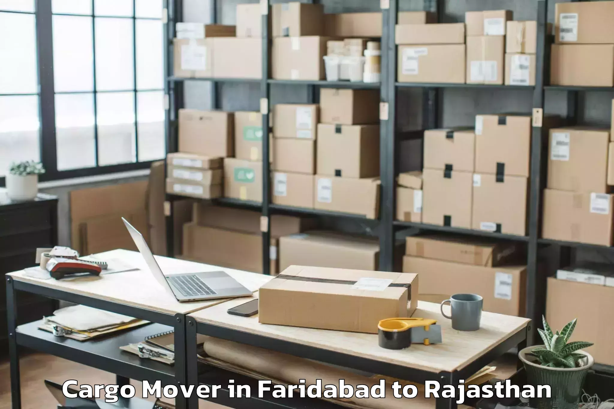 Easy Faridabad to Jasrasar Cargo Mover Booking